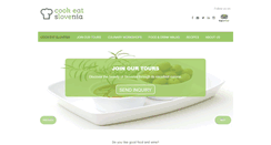 Desktop Screenshot of culinaryslovenia.com